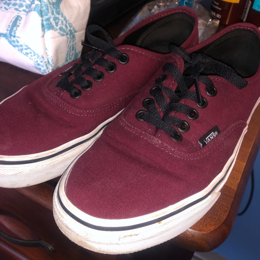 Maroon Vans! Size 8.5